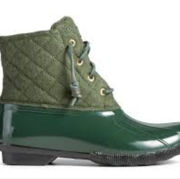 SPERRY SALTWATER QUILTED KHOMBU BOOT - GREEN#Clearance#Lastprice#No offer - Picture 3 of 10